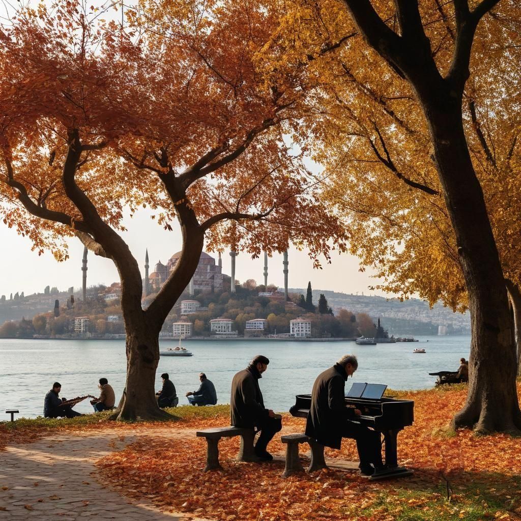 Autumn Serenity on Prince's Island in Bosphorus