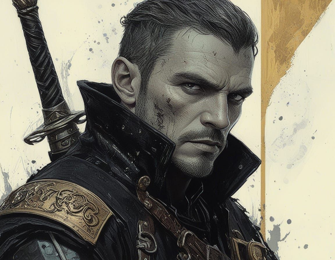 Heroic AD&D Character Ready for Adventure