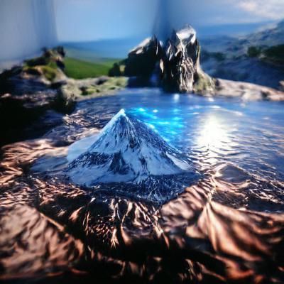 Holographic Lonely Mountain in Unreal Engine