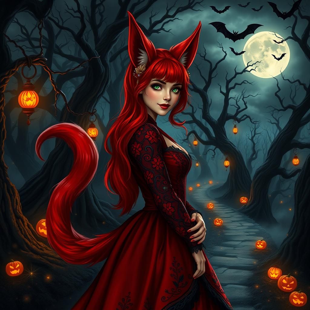 Halloween Foxy-Neko Akane