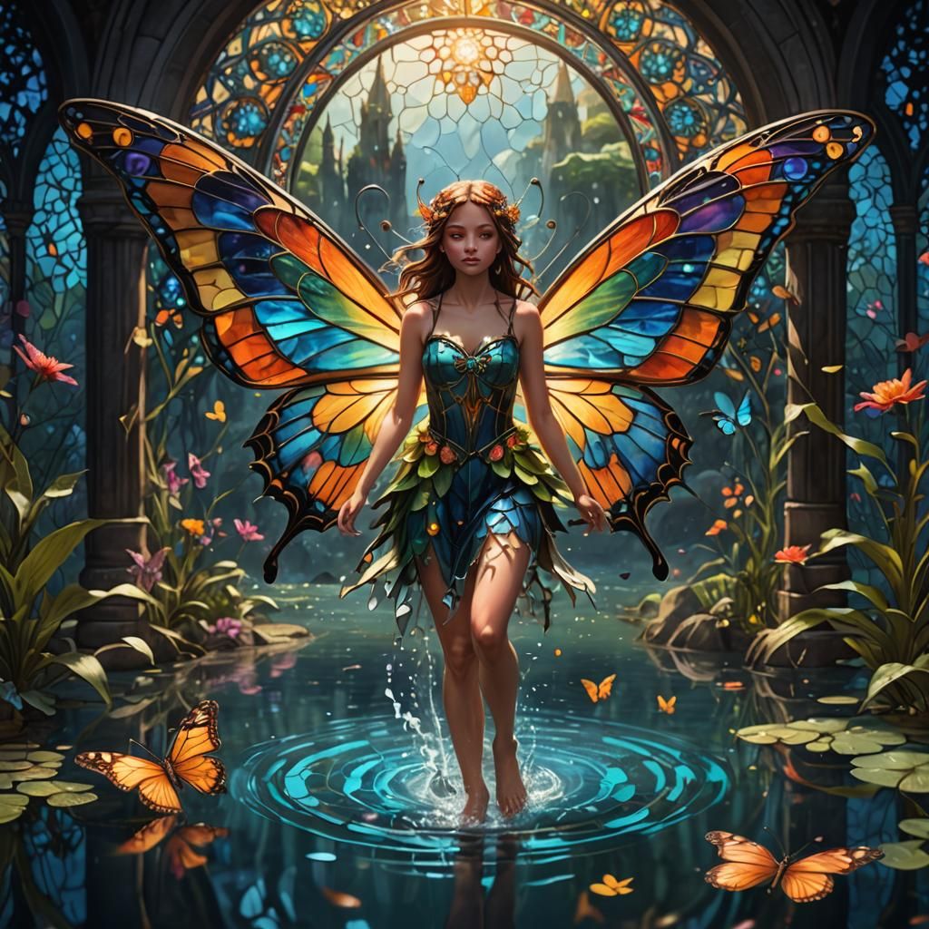 Fairy Emerges from Mandala Portal