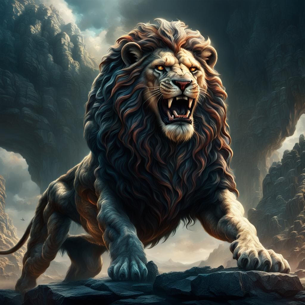 Epic Nemean Lion Attack: Greek Mythology