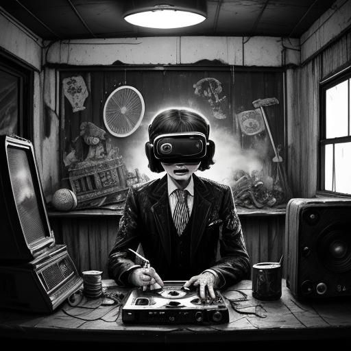 Violent Mobsters in Cyberpunk VR World