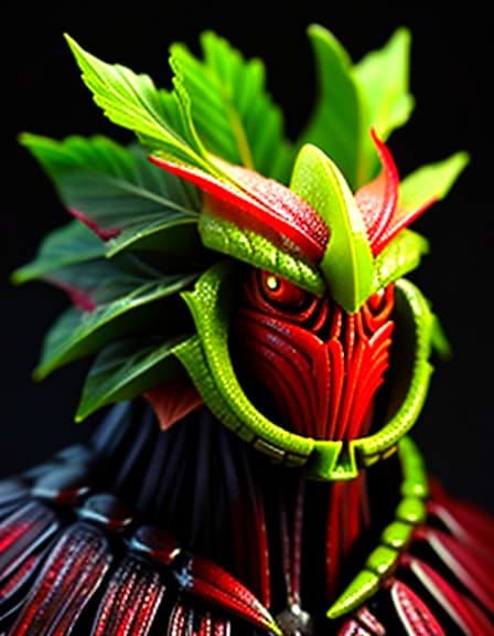 An unknown warrior in plant-themed armor.