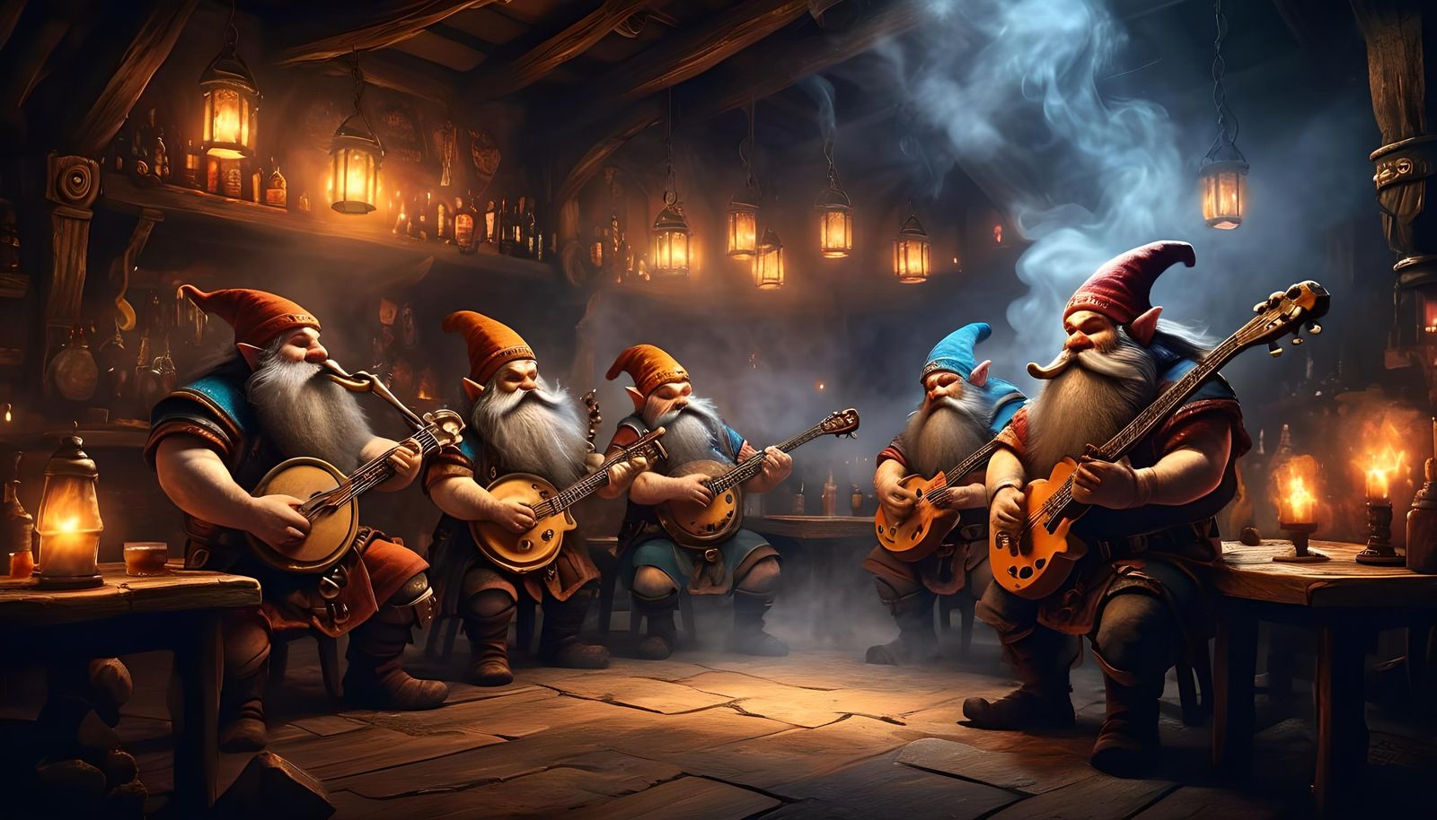 Dwarf Heavy Metal Band Rocks Fantasy Tavern