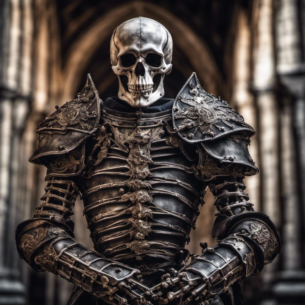 Medieval Knight in Hyperrealistic Armor