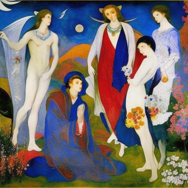 Vampire in Diamond Sky: Vrubel, van Dongen, Rublev Style