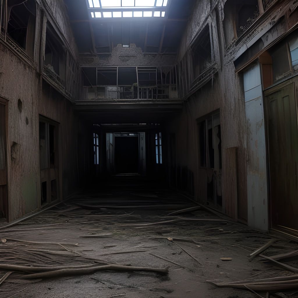 Abandoned Mine in Moody Darkness