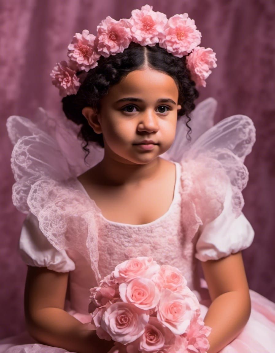Fairy-Tale Princess Portrait in Bright Dramatic Lighting