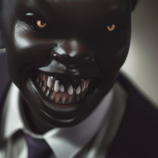 Sinister Prep Student in Horror Art Style