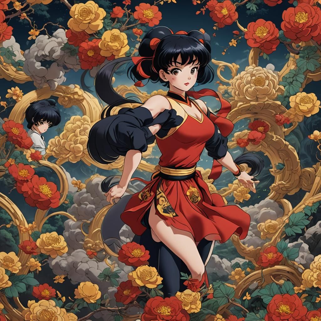 Ranma 1/2 as a Pinup Model