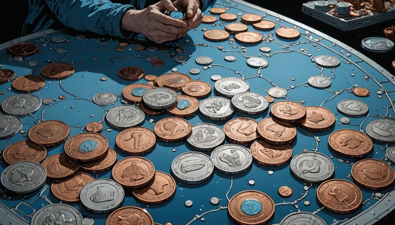 Sci-Fi Coins: Moebius-Inspired Ethereal Comic Art