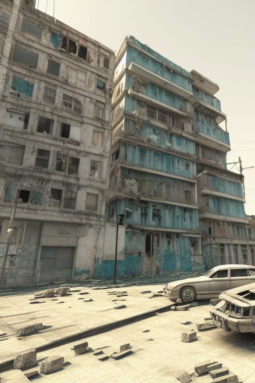 Post-Human Cityscape in Hyperrealistic Digital Art