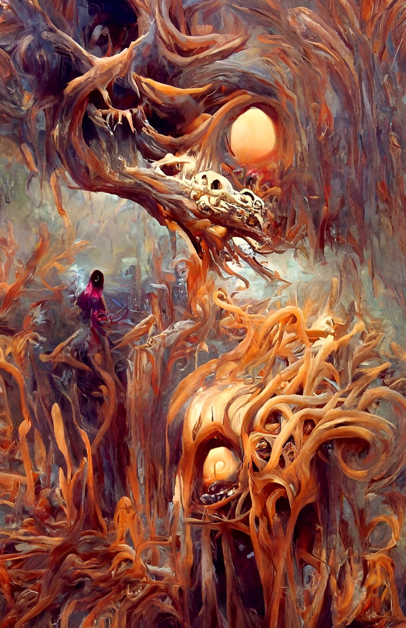 Eldritch Woods of Crazed Monsters: Digital Illustration