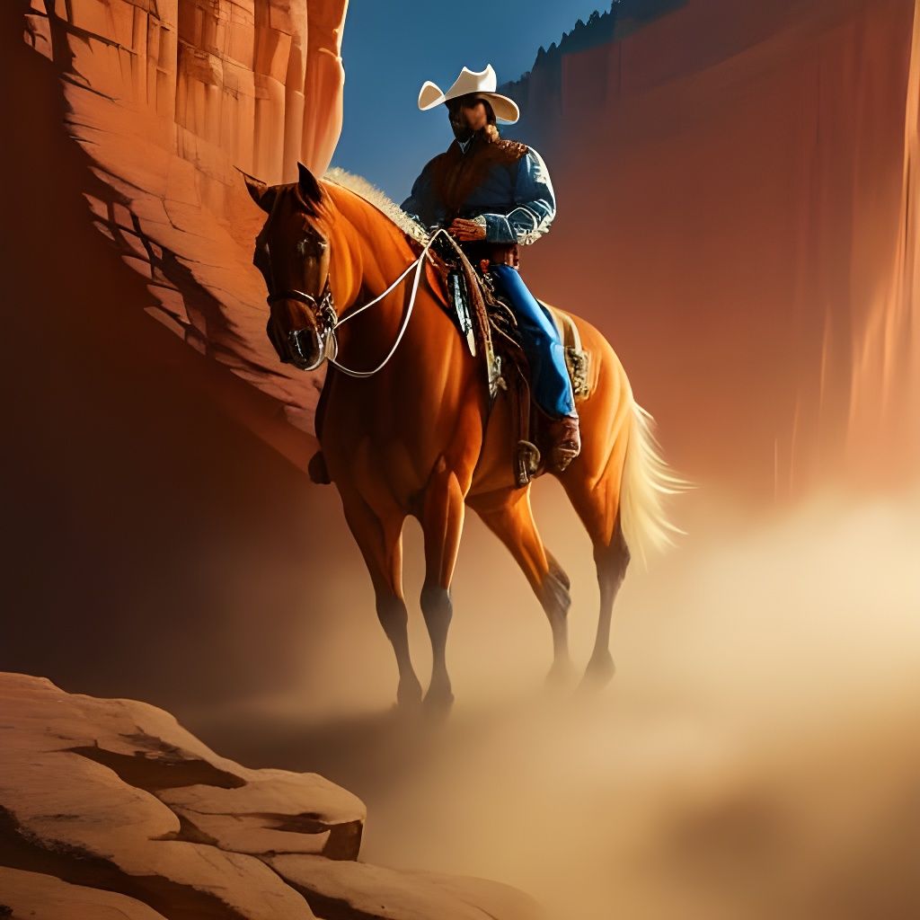 Cowboy on a horse