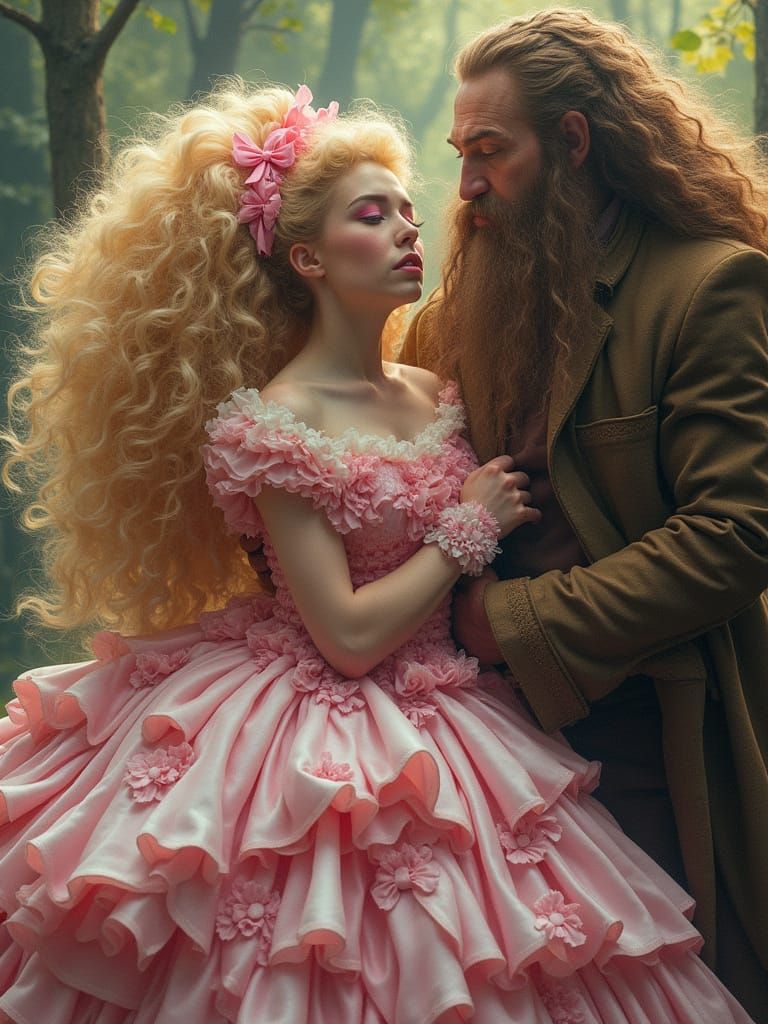 Victorian Princess Captured by Ancient Forest God in Hyperre...