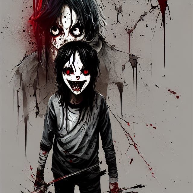 Terrifying Jeff the Killer Speedpaint in Horror Style