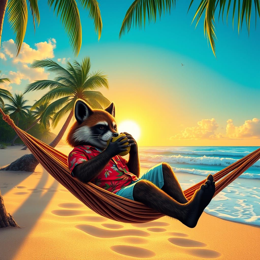Wolverine in Tropical Bliss, Summer Vacation Style