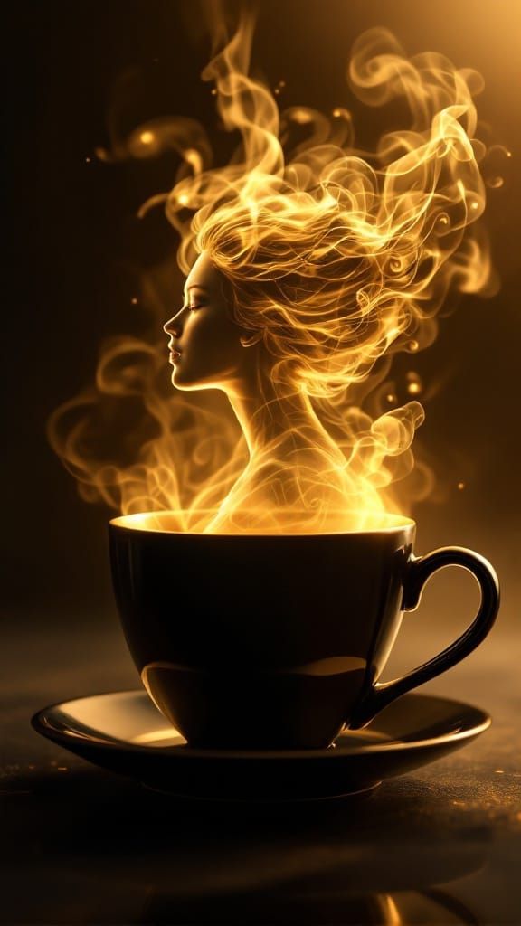 Ethereal Beauty Rises from the Cup