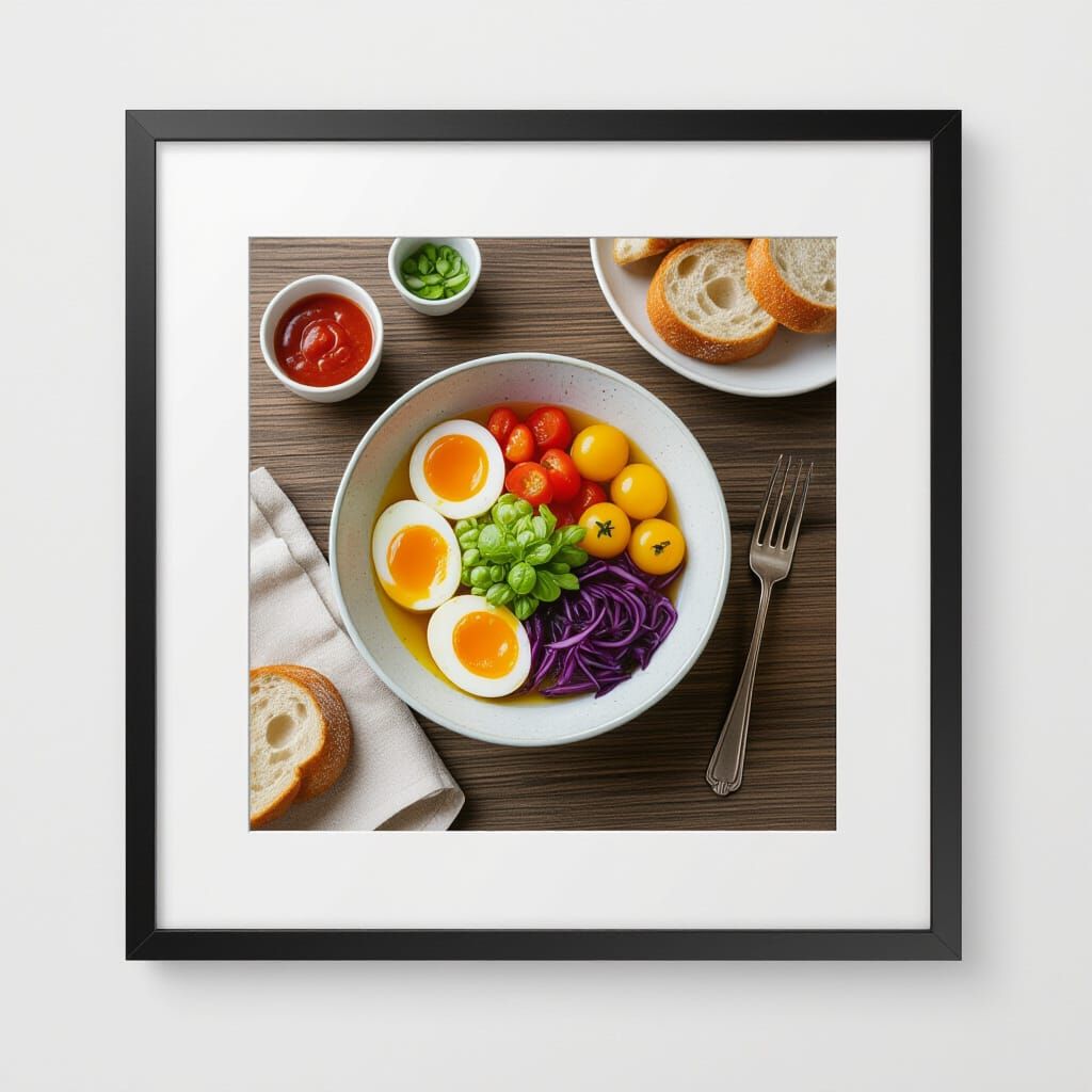 framed food photography