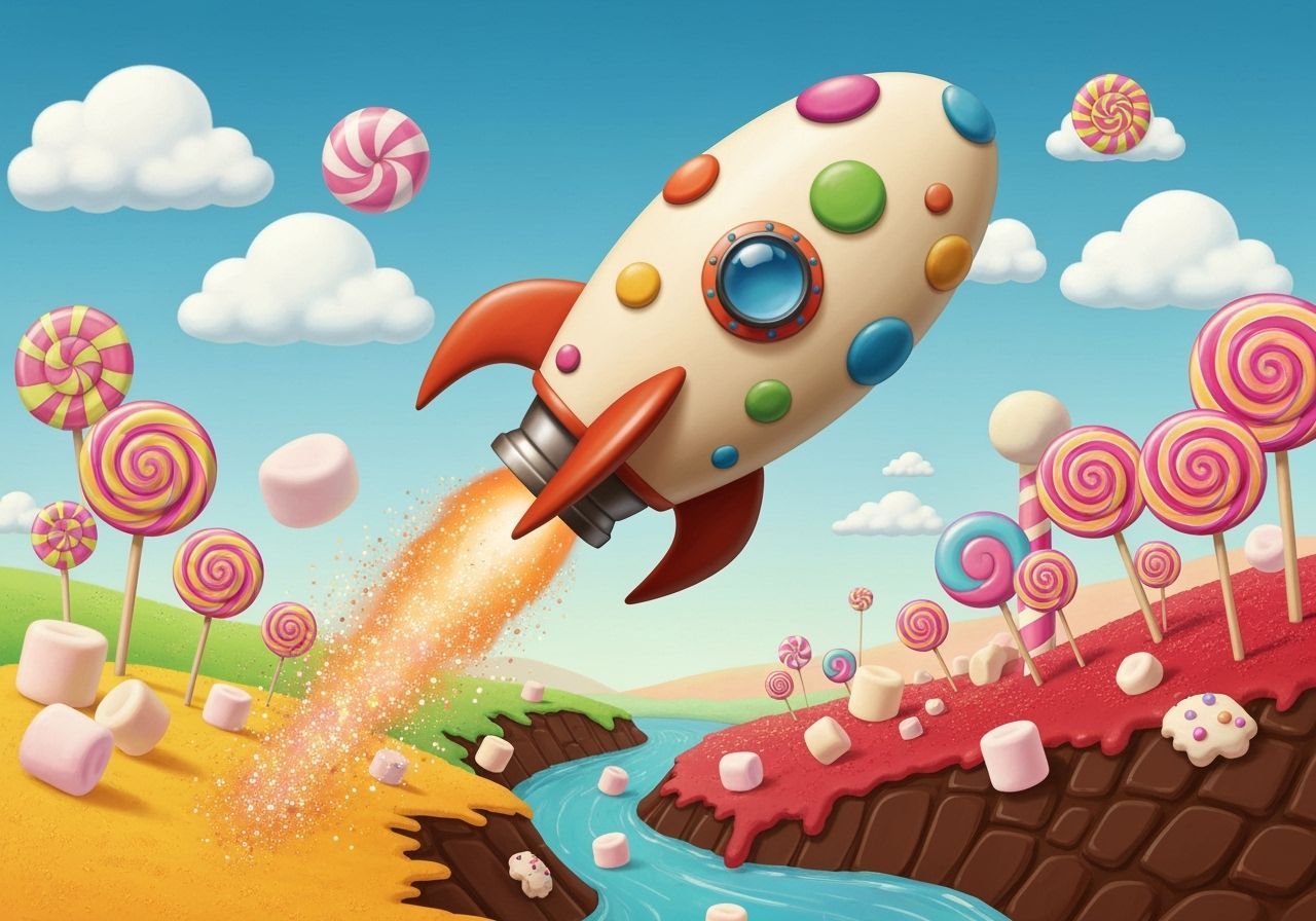 Whimsical rocket