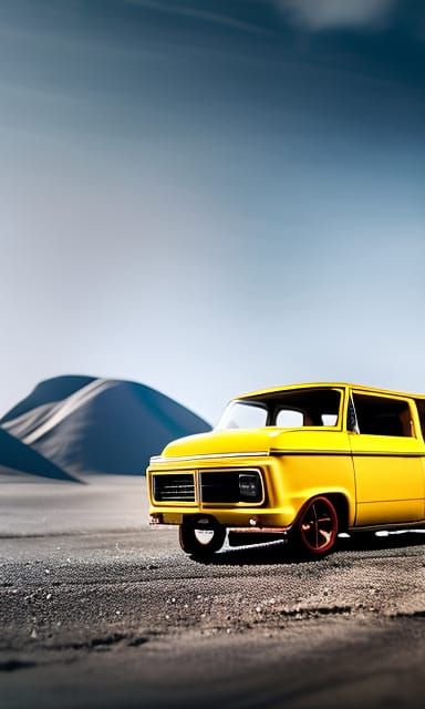 Detailed Photo of a Hot Wheels Van