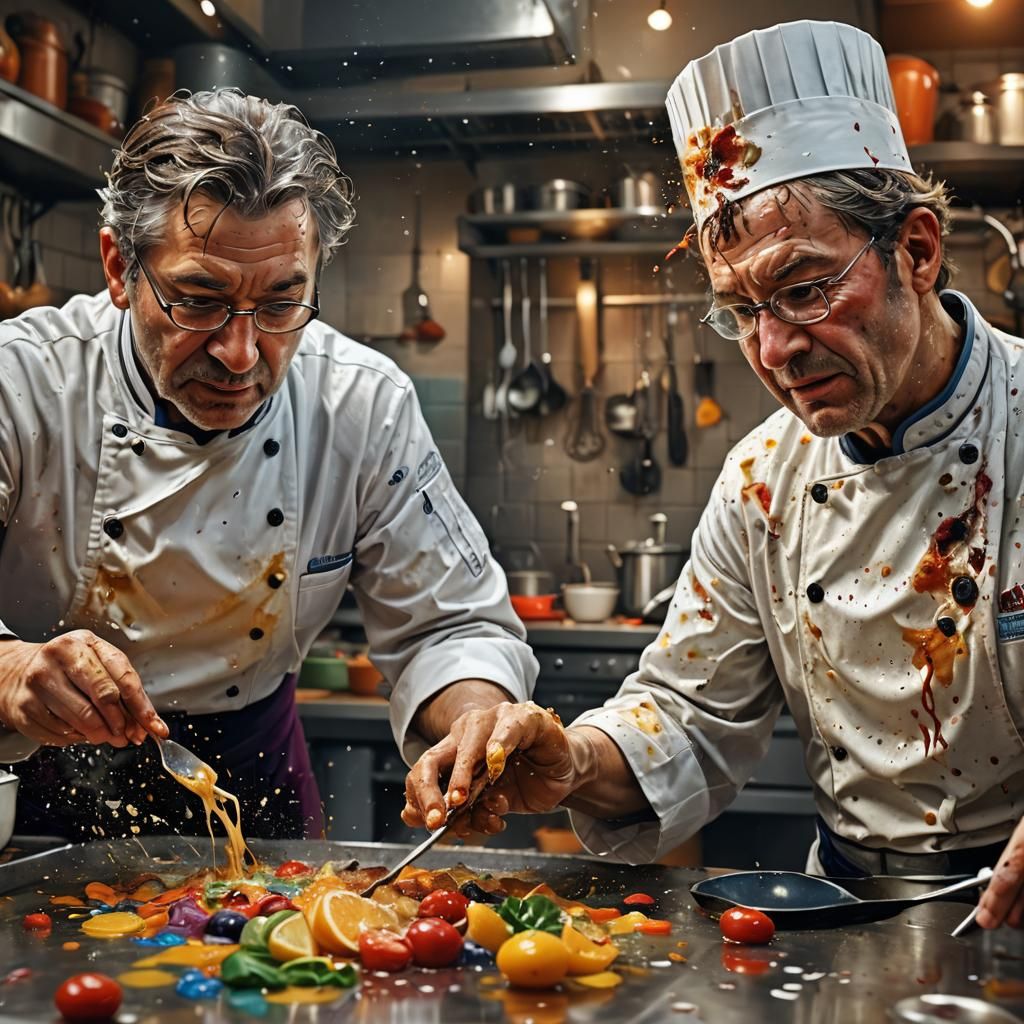 Ein Chefkoch und sein Lehrling