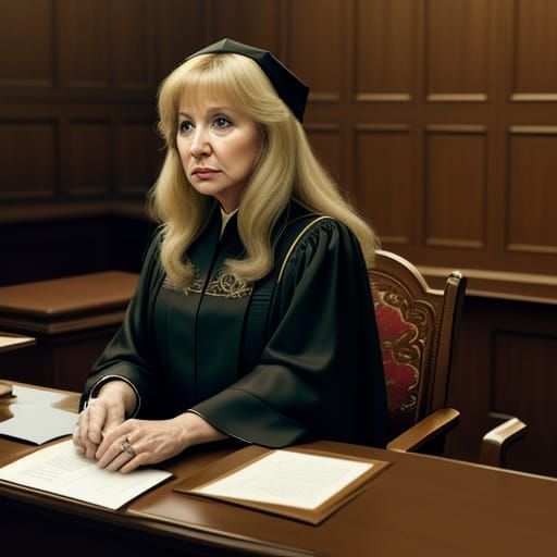 Teri Garr as Judge Esther Newberg in Michael