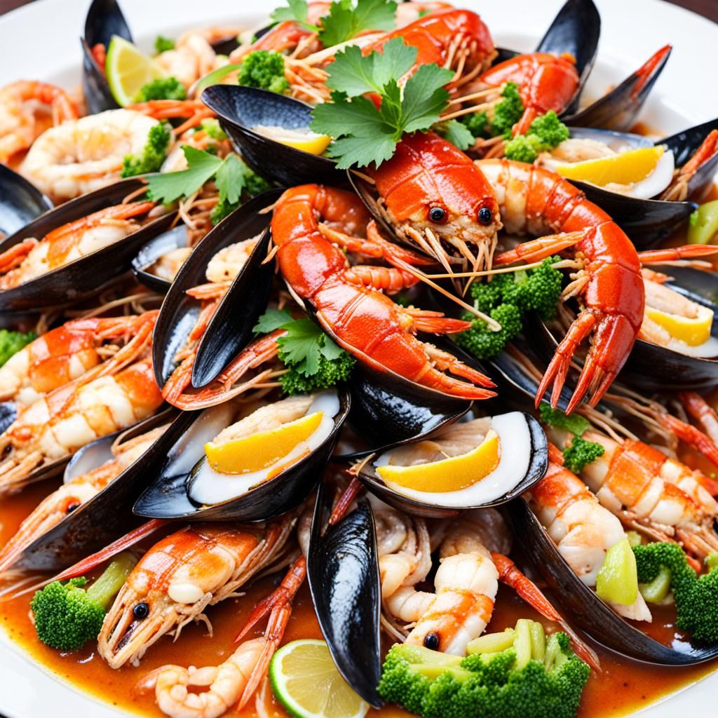 Delicious Chinese Seafood Dish