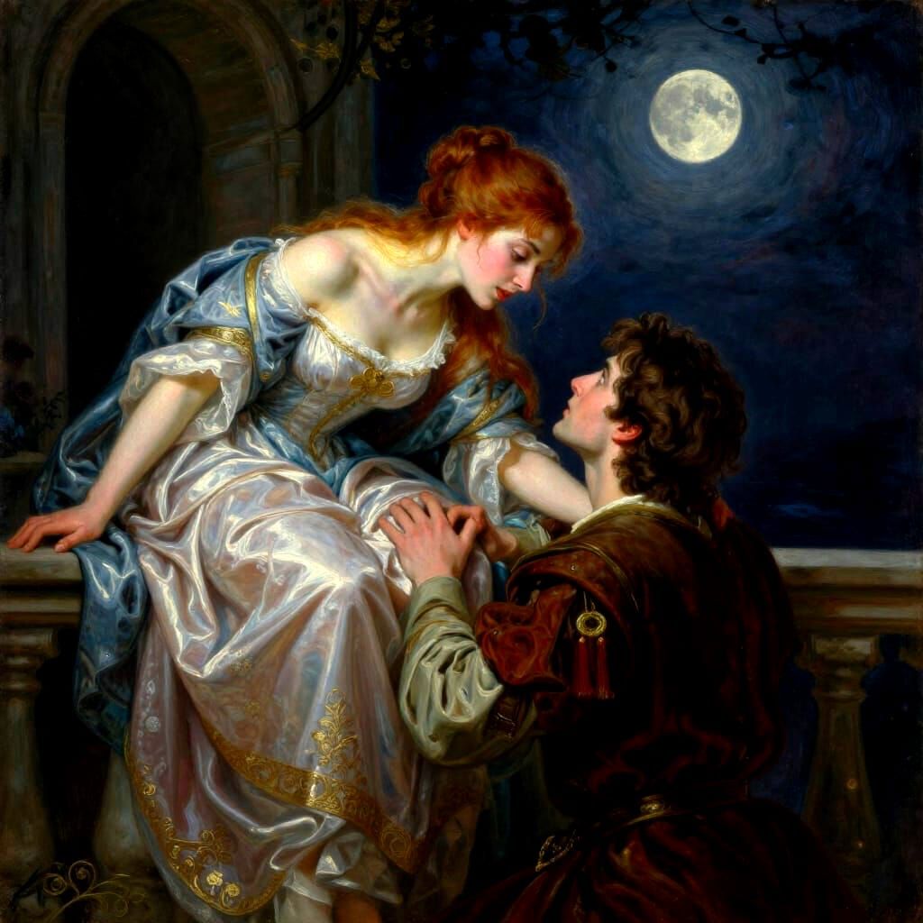 Romeo and Juliet Romantic Dramatic Painting