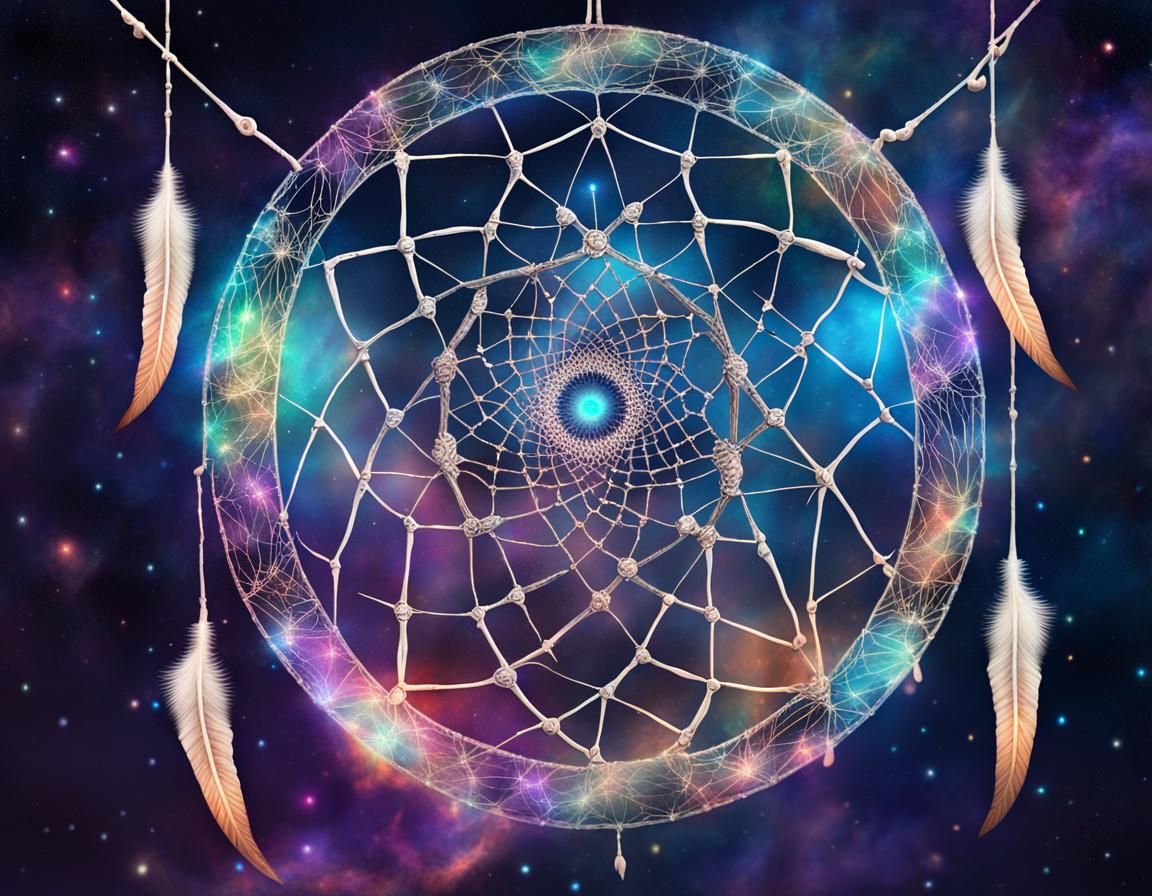 Dreamcatcher of Bones and Cobwebs in Space