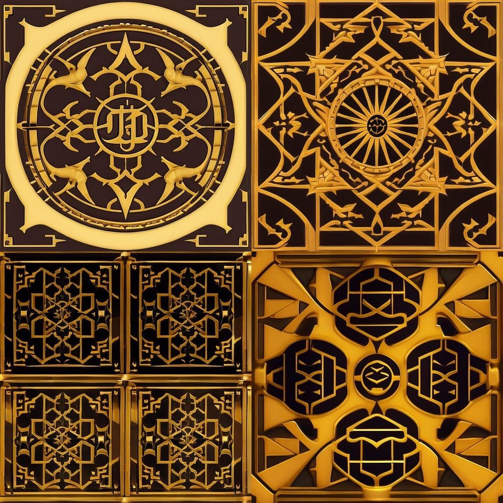 Arabic Starship Design with Sinister Script