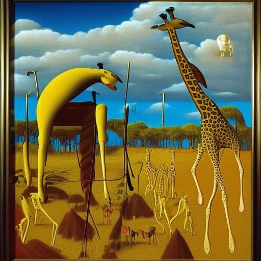 Surreal Evolution: Man and Nature in Oil