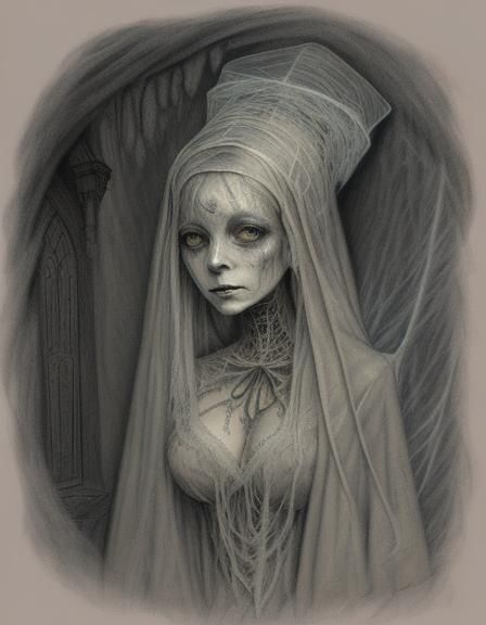 Mummified Victorian Lady in Haunted Attic
