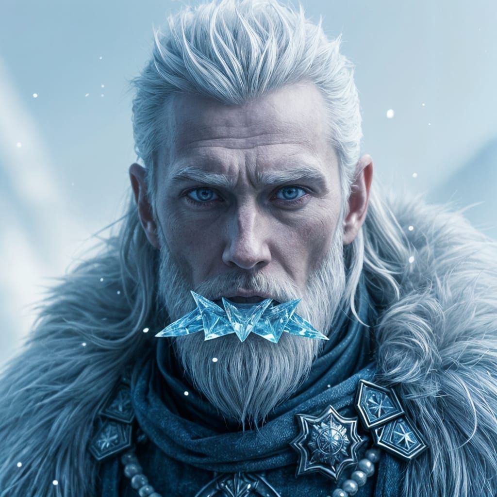 Frostbound Monarch in Winter Wonderland