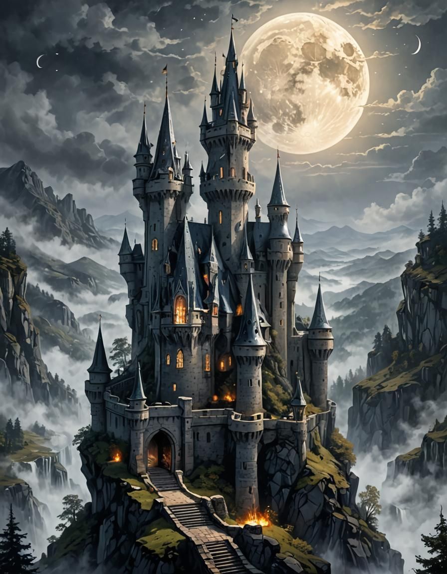 Misty Castle Princess Yearning for Freedom