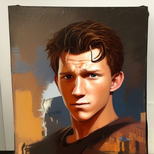 Uncharted Character as Oil Painting