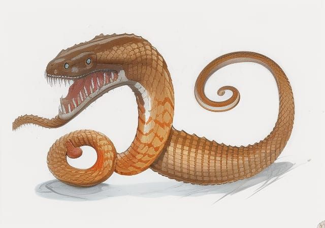 Striking Swamp Serpent in Fantasy Concept Art