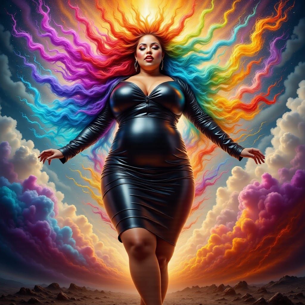 Ethereal Goddess of Rainbow Energy