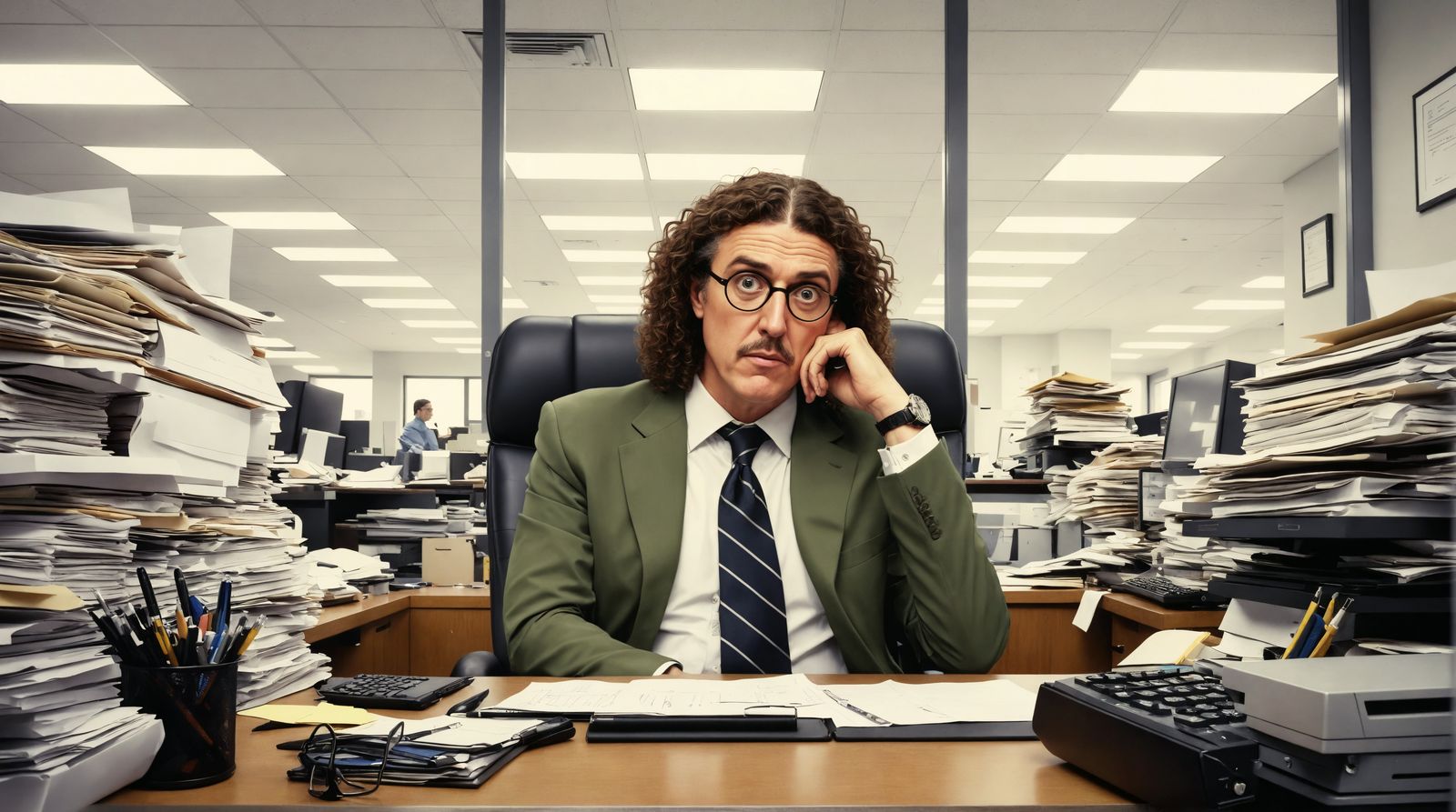 Weird Al Yankovic as a Bored Accountant
