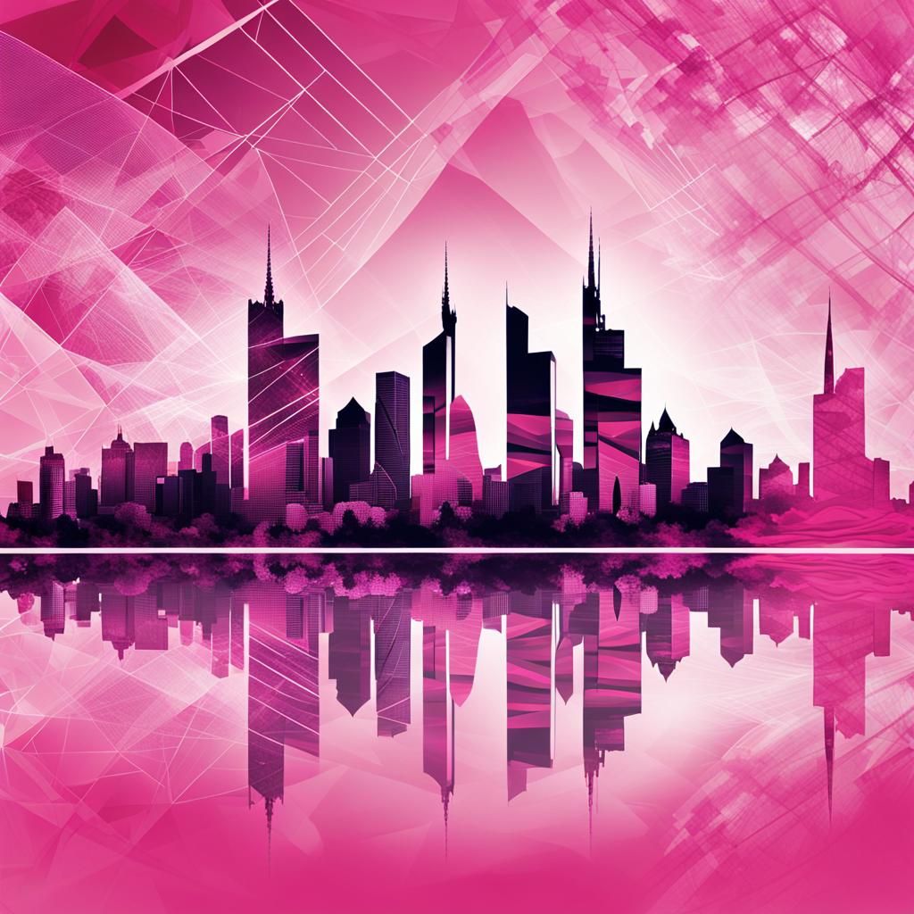 Abstract skyline of Frankfurt/Main