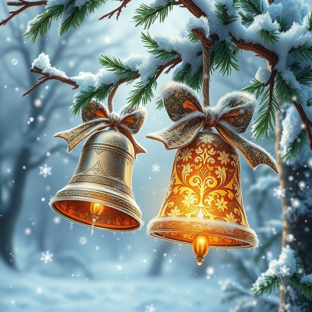 Whimsical Winter Wonderland in Thomas Kinkade Style
