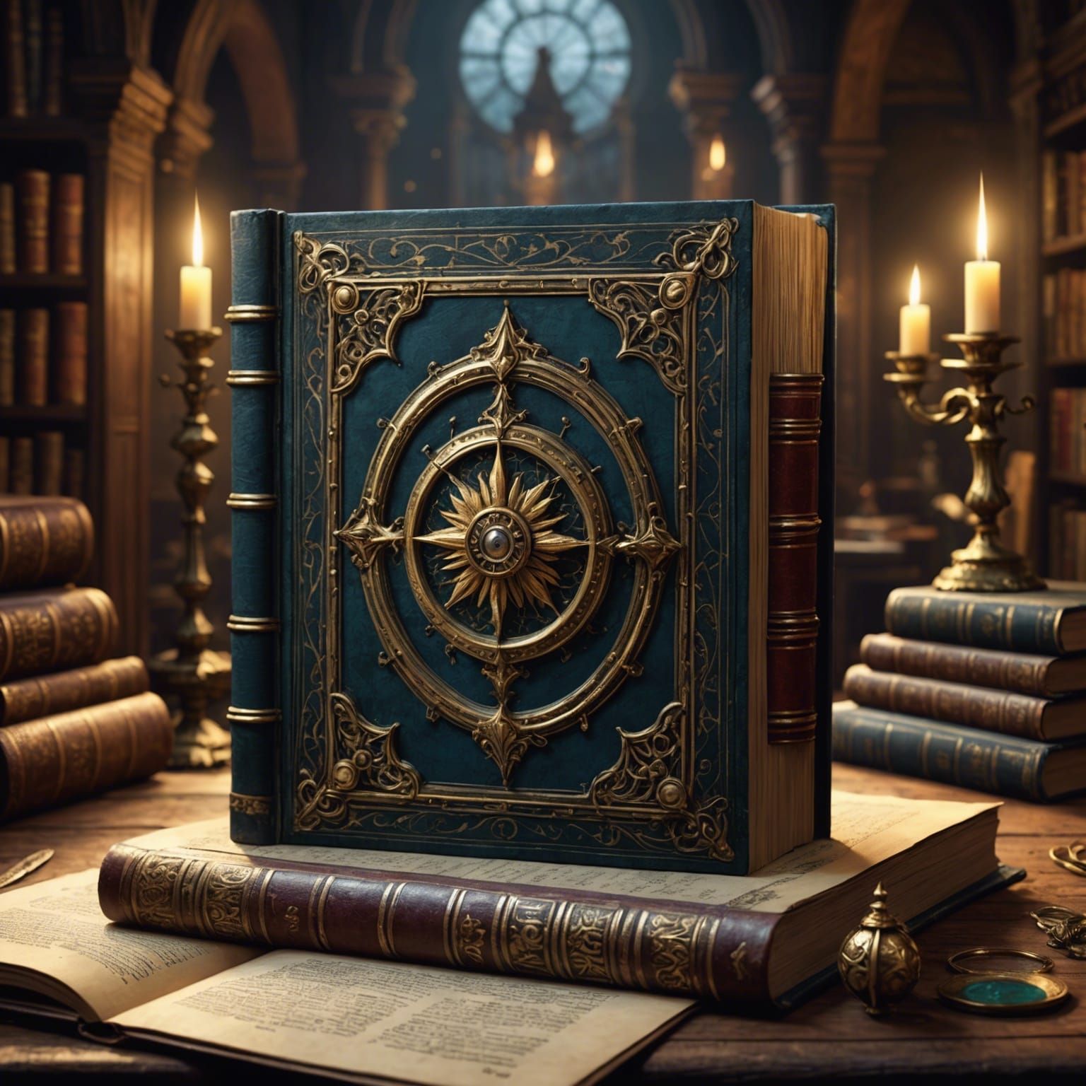 Victorian Book Portal: Dark Fantasy Concept Art