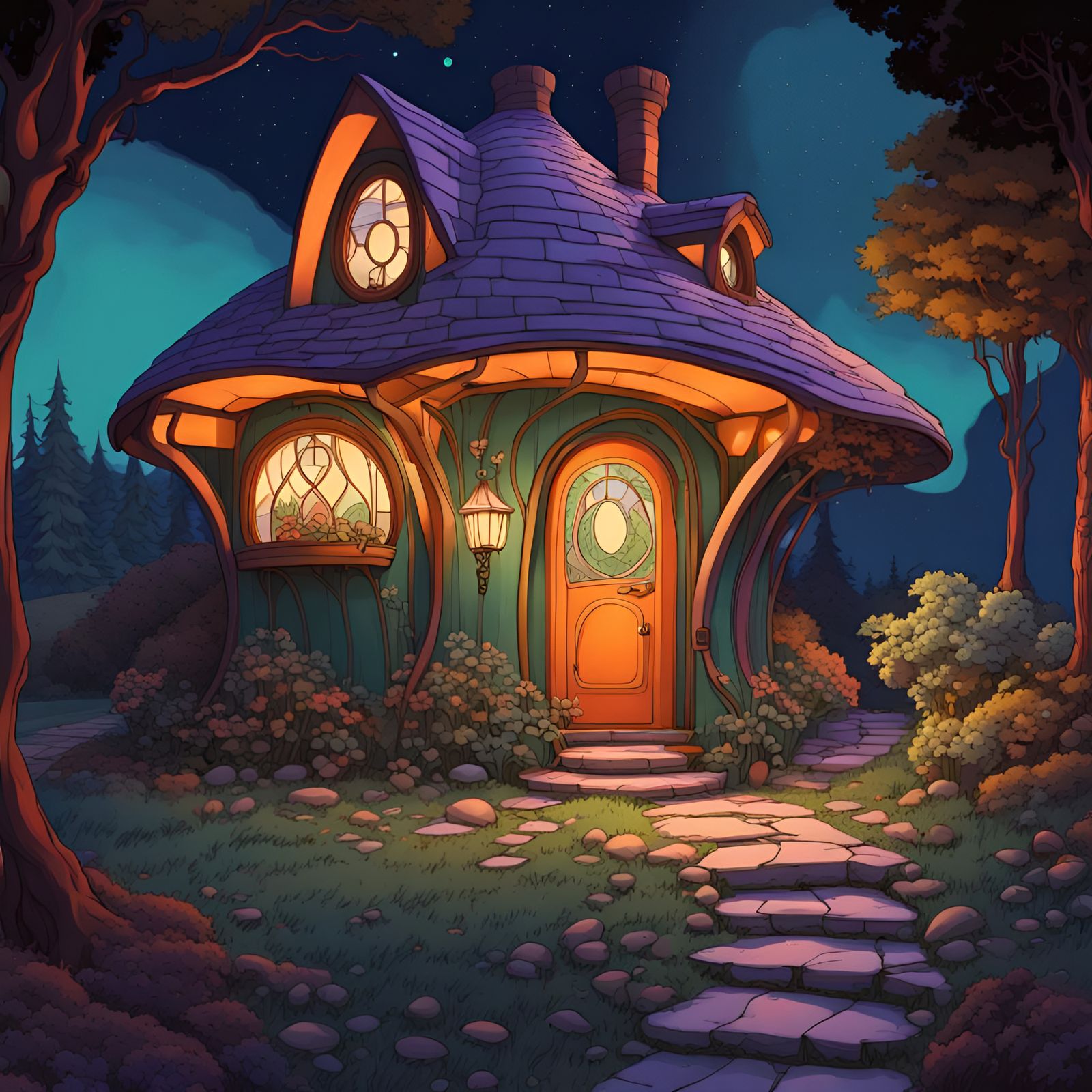 Art-nouveau tiny house