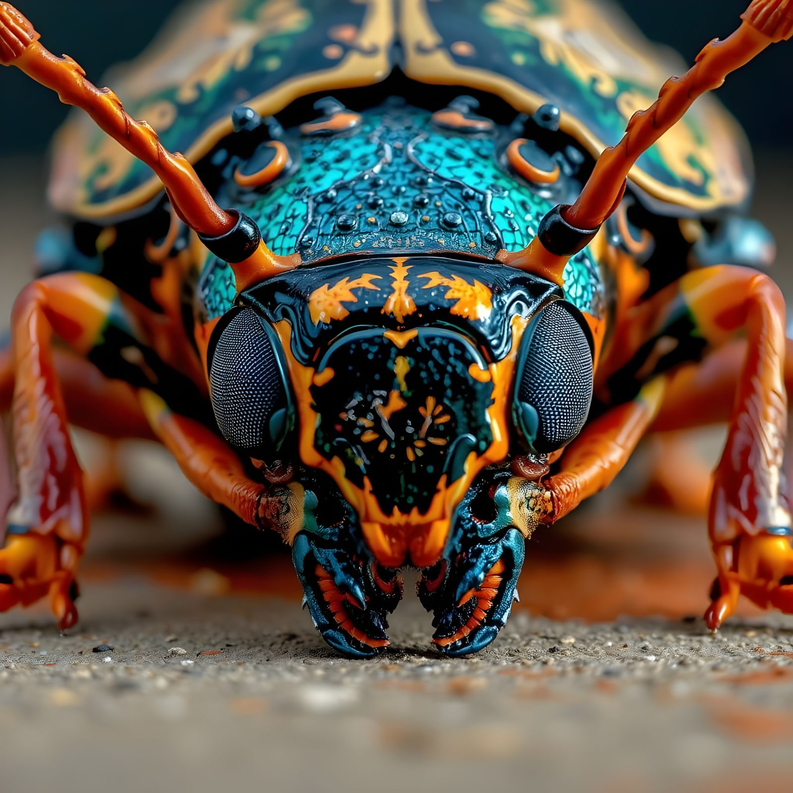 Resting Beetle Face