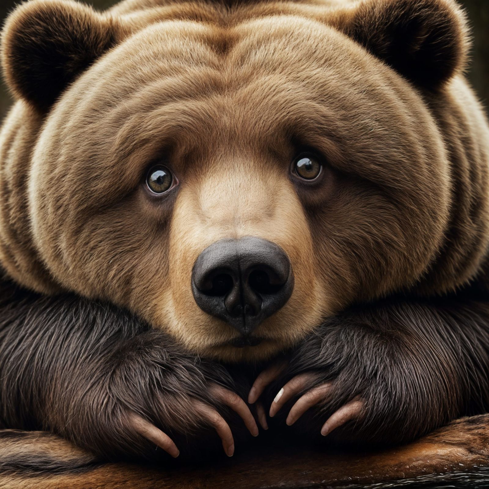 Sentimental Bear in Soft Natural Ambience