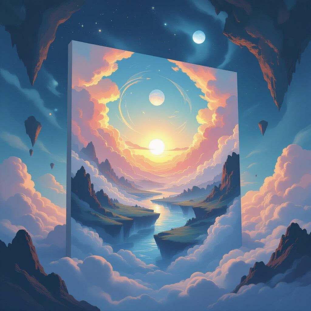 Artists Paint Worlds in the Void: Surreal Dreamscape