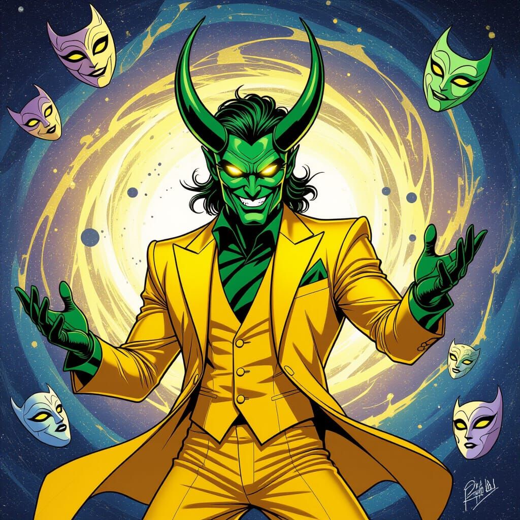 Loki and The Mask Fusion: Cosmic Trickster God