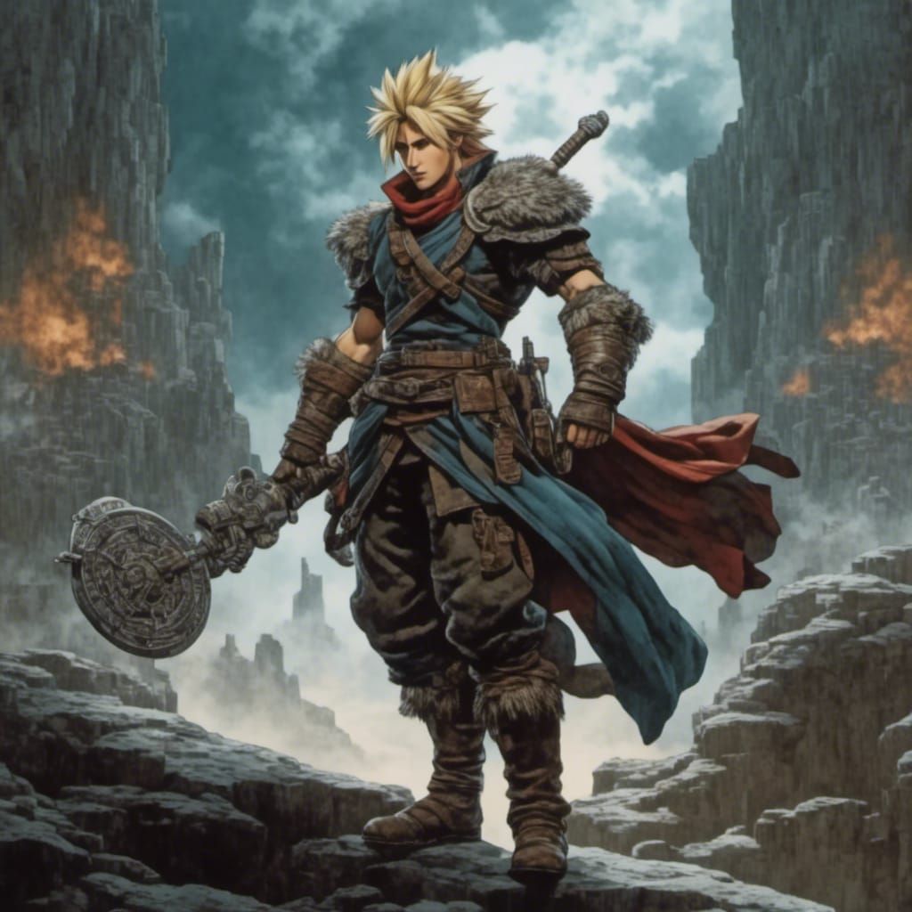 Cloud Strife - pencil style