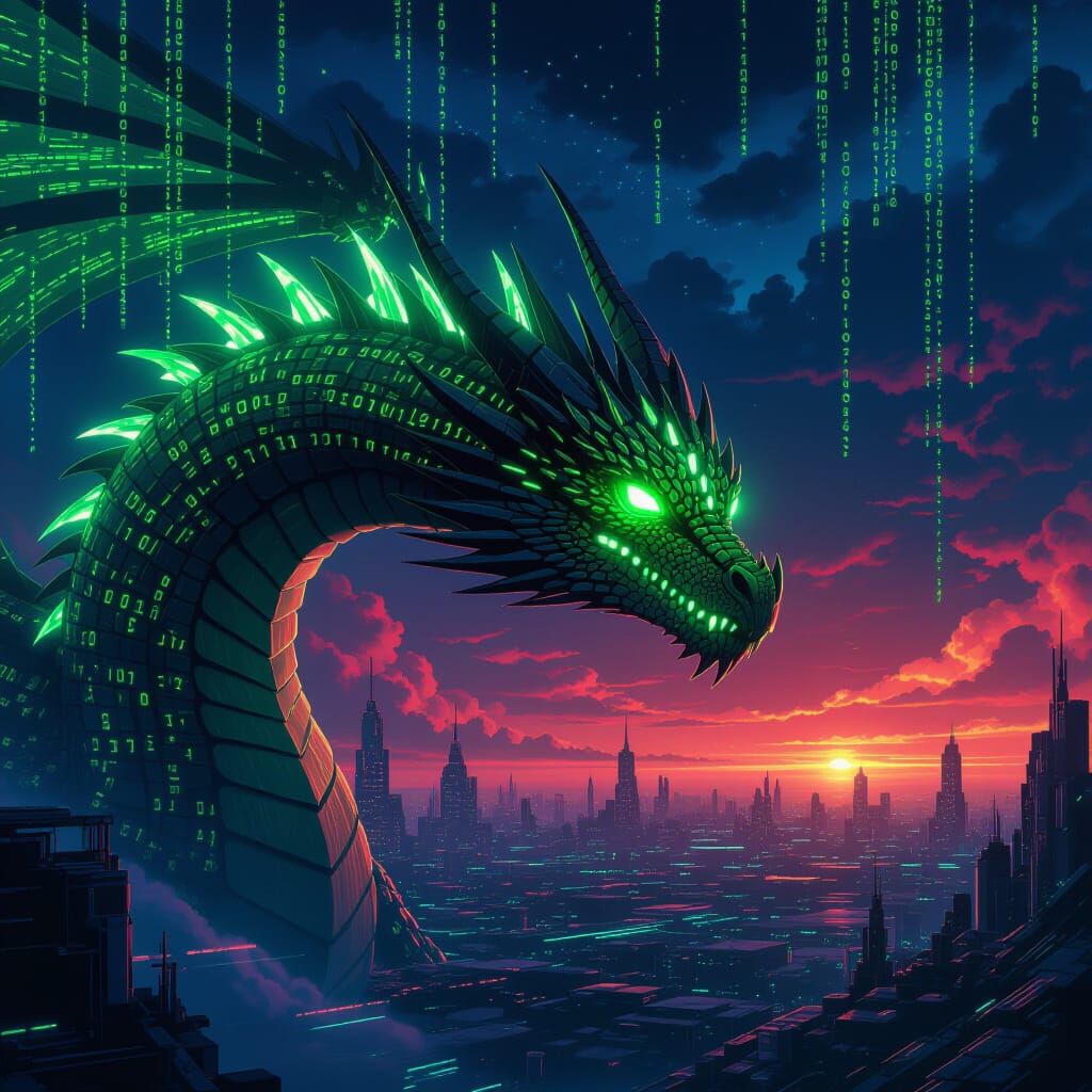 Code Dragon Soars Through Digital Sky